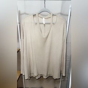 My Story Waffle-Knit Blouse